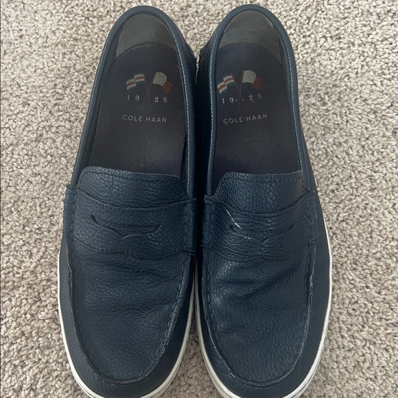 Cole Haan Men\'s Dark Blue Slip-On Loafers
